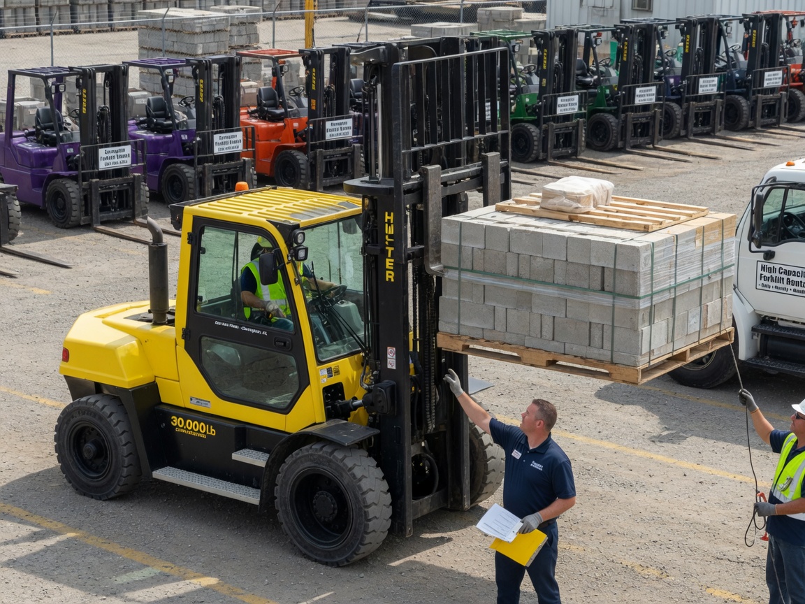 High Capacity Forklift Rental services